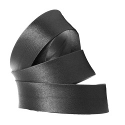 Biais satin noir