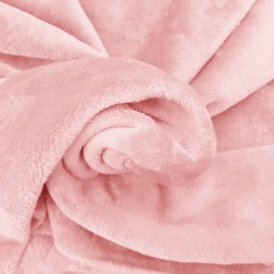 Tissu doudou rose au mètre