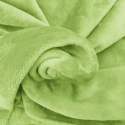 Tissu doudou vert pomme