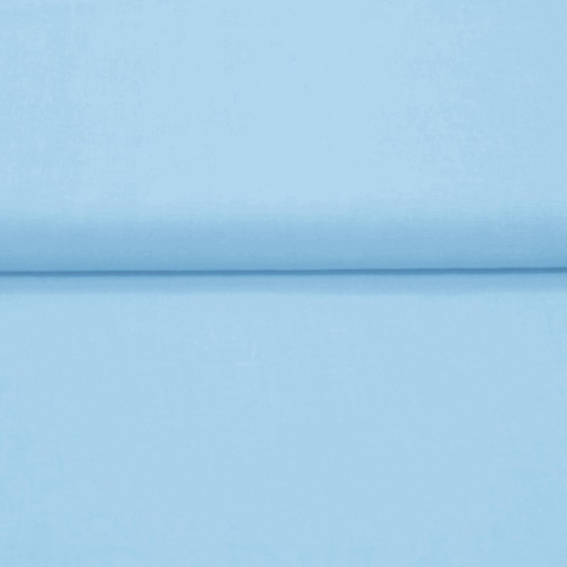 Tissu coton bleu ciel