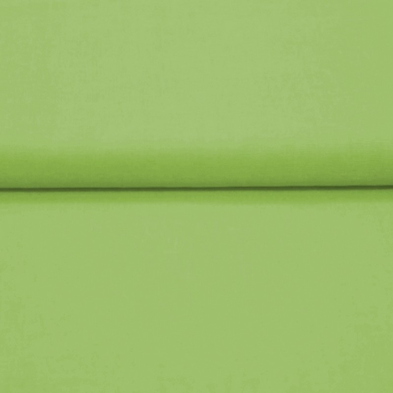 Tissu coton vert pomme