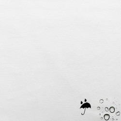 Tissu enduit blanc