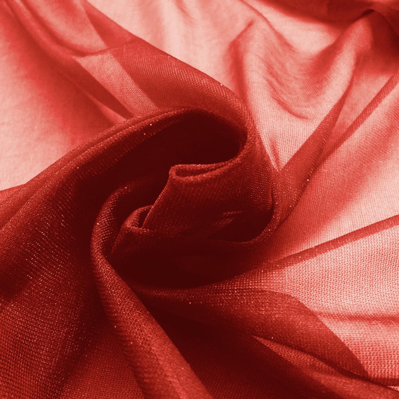 Voile cristal rouge