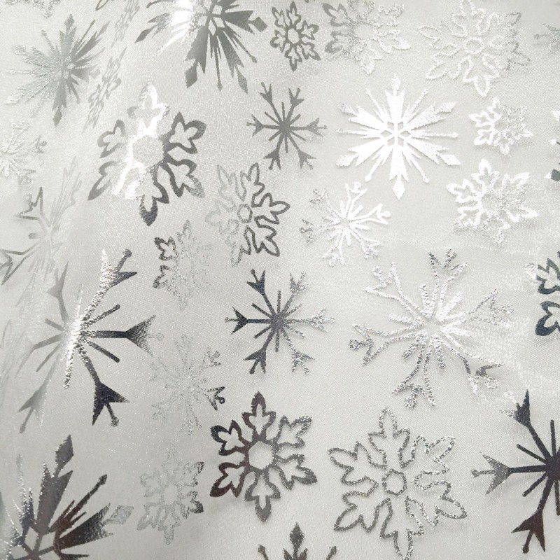 Organza reine des neiges blanc