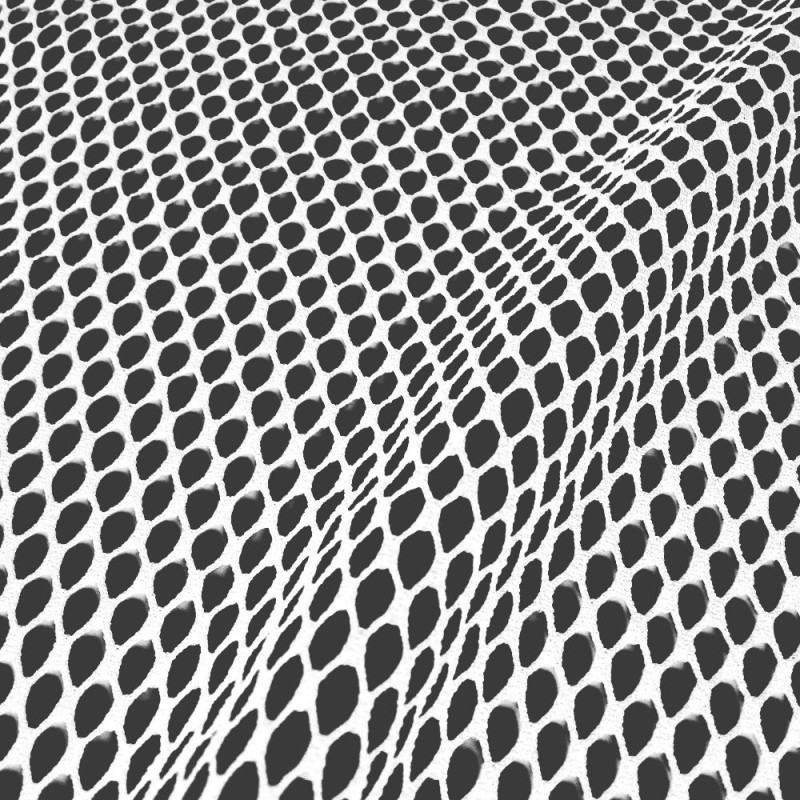 Tissu bas résille blanc