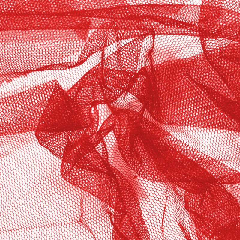 Tulle souple rouge