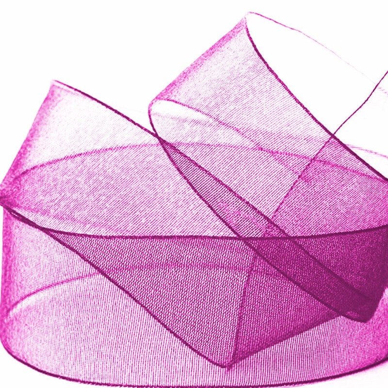 Ruban organdi fuchsia