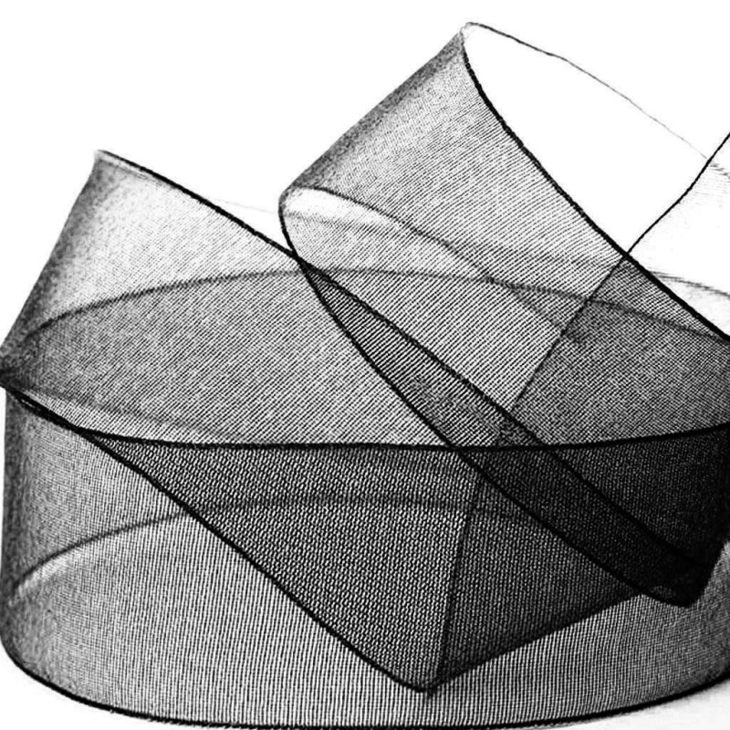 Ruban organdi noir