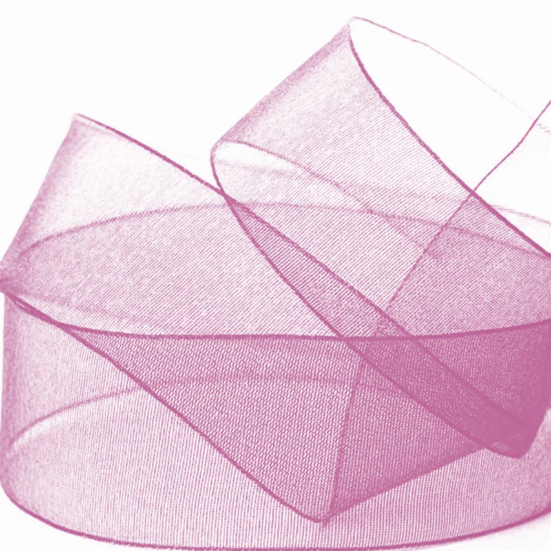 Ruban organdi rose