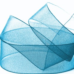 Ruban organdi turquoise