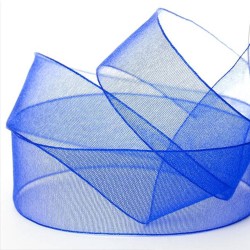 Ruban organdi bleu