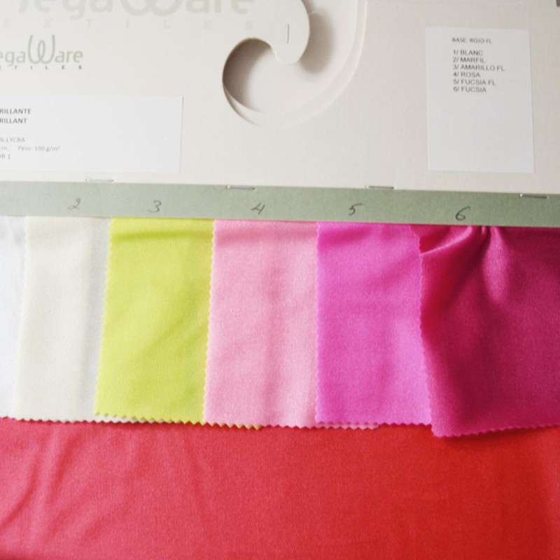 Carte couleur lycra brillante