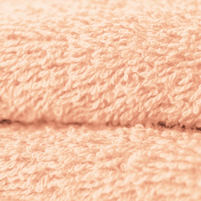 Tissu éponge coton  abricot