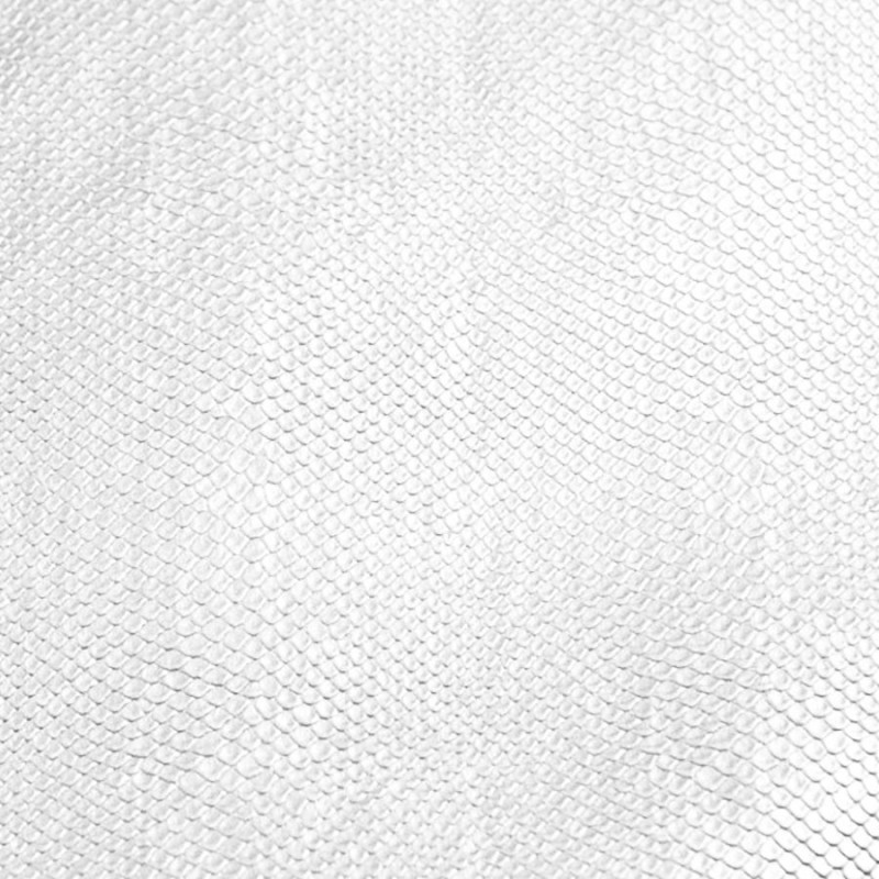 Simili cuir ameublement lézard blanc