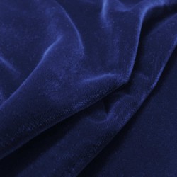 Terciopelo para decoración - azul oscuro – Feira dos Tecidos Online