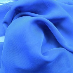 Mousseline bleu au mètre
