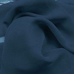 Mousseline marine au mètre