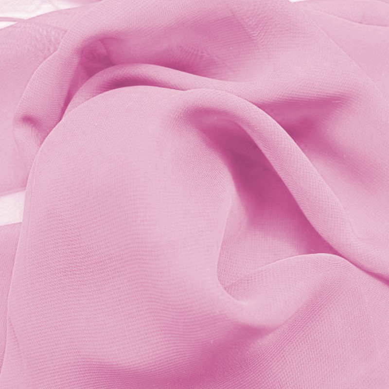 Mousseline rose au mètre
