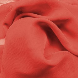 Mousseline rouge au mètre