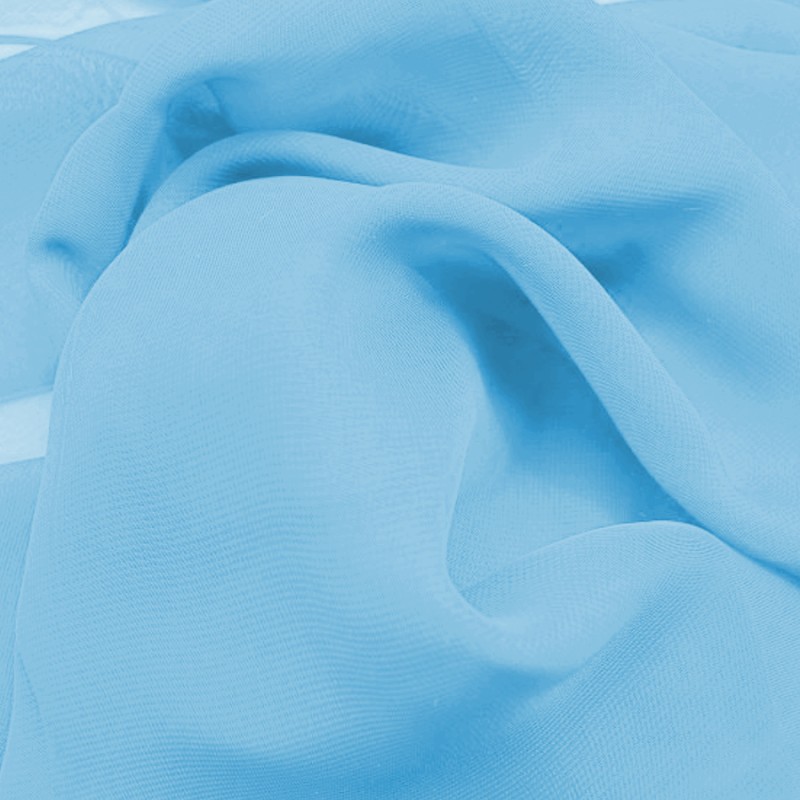 Mousseline turquoise au mètre