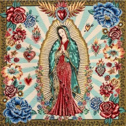 Painel jacquard VIRGEM MEXICANA GUADALUPE