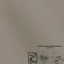 Tela externa toldo de grande largura cinza perla