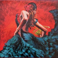 Painel couro sintético Flamenco