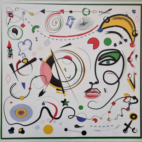 Painel couro sintético Kandinsky