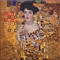 Painel couro sintético Klimt Judith