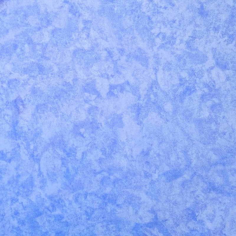 Tecido algodão marmorizado azul cielo