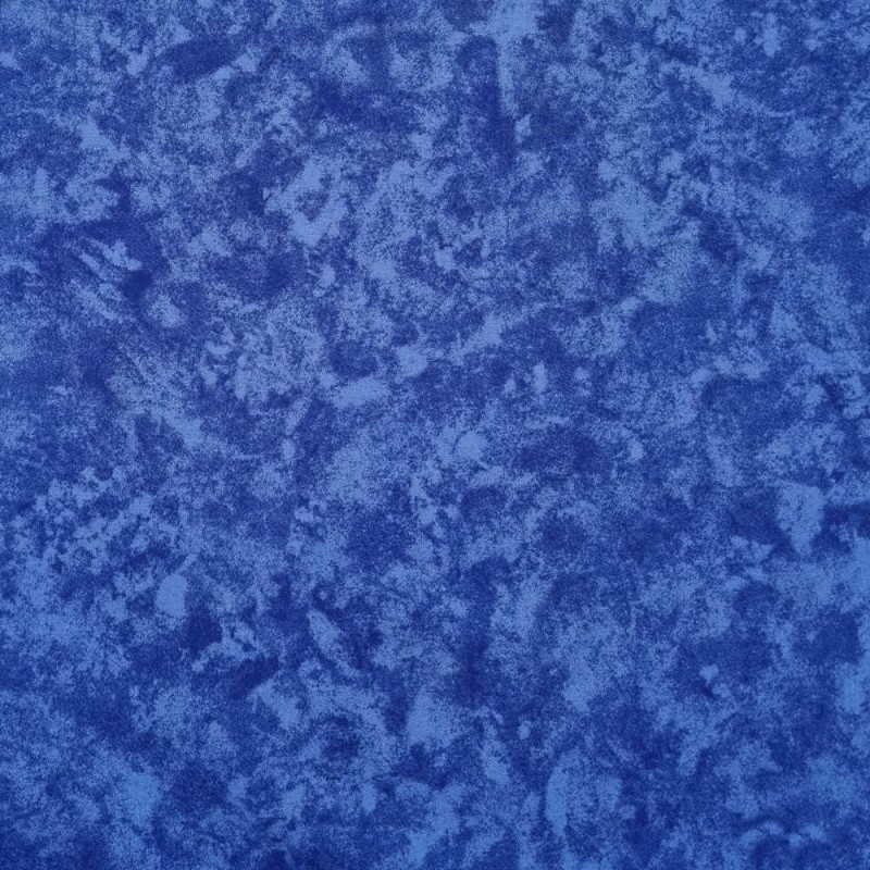 Tecido algodão marmorizado azul marino
