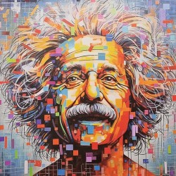 Painel couro sintético Einstein