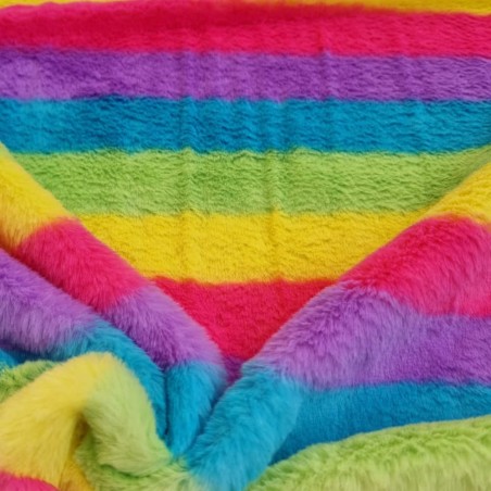 Imitação de pele cabelo multicolor