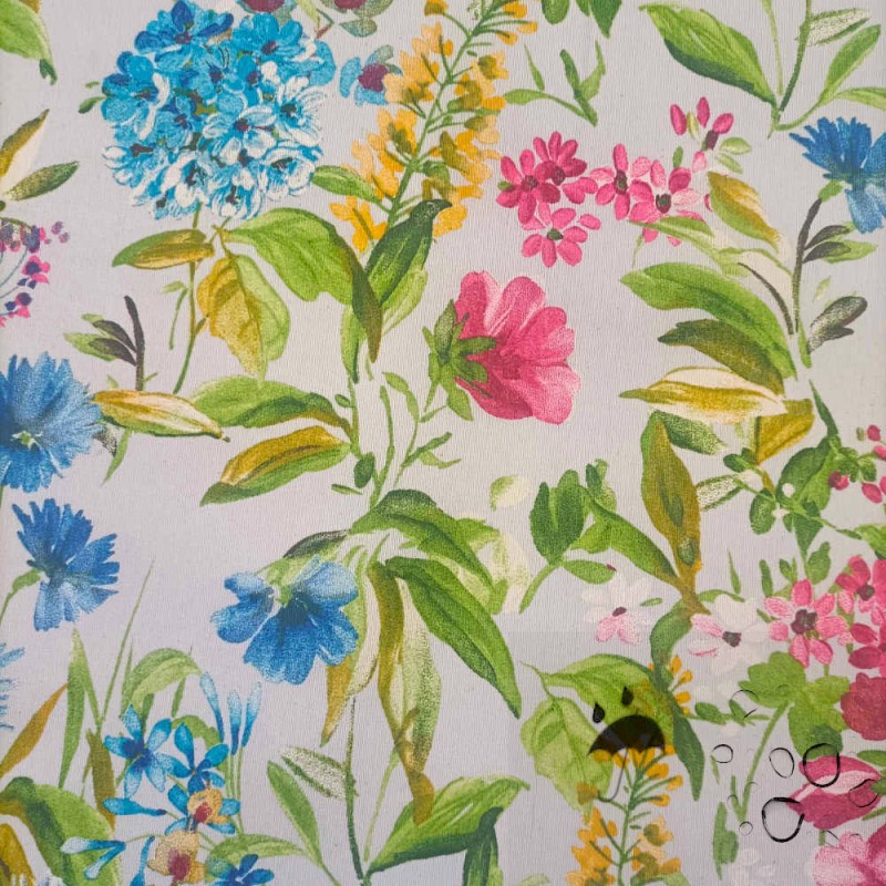 Tecido de resina anti-manchas FLORES CORES