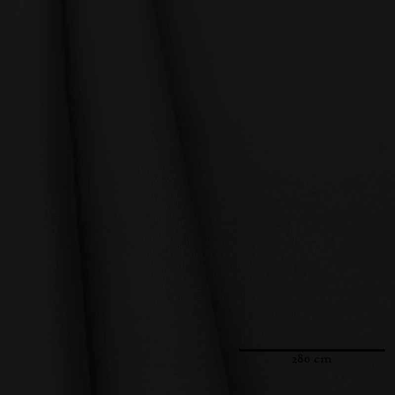 Algodão 280cm preto