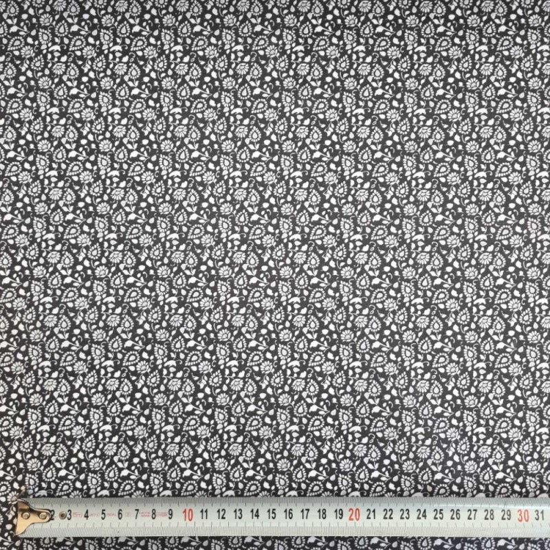 Algodão Nizolin flores gris