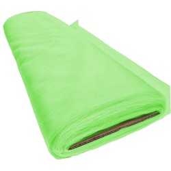 Rolo tul (25m) grande largura  verde lima