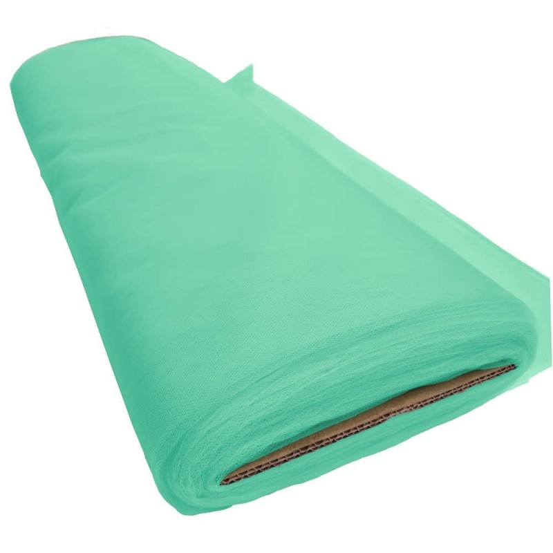 Rolo tul (25m) grande largura  verde menta