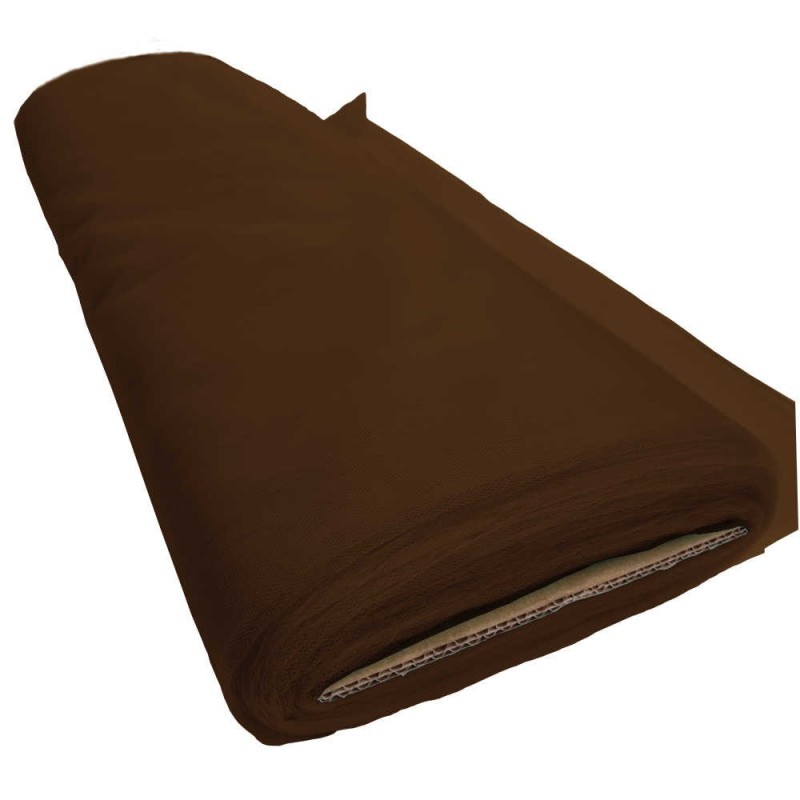 Rolo tul (25m) grande largura marron