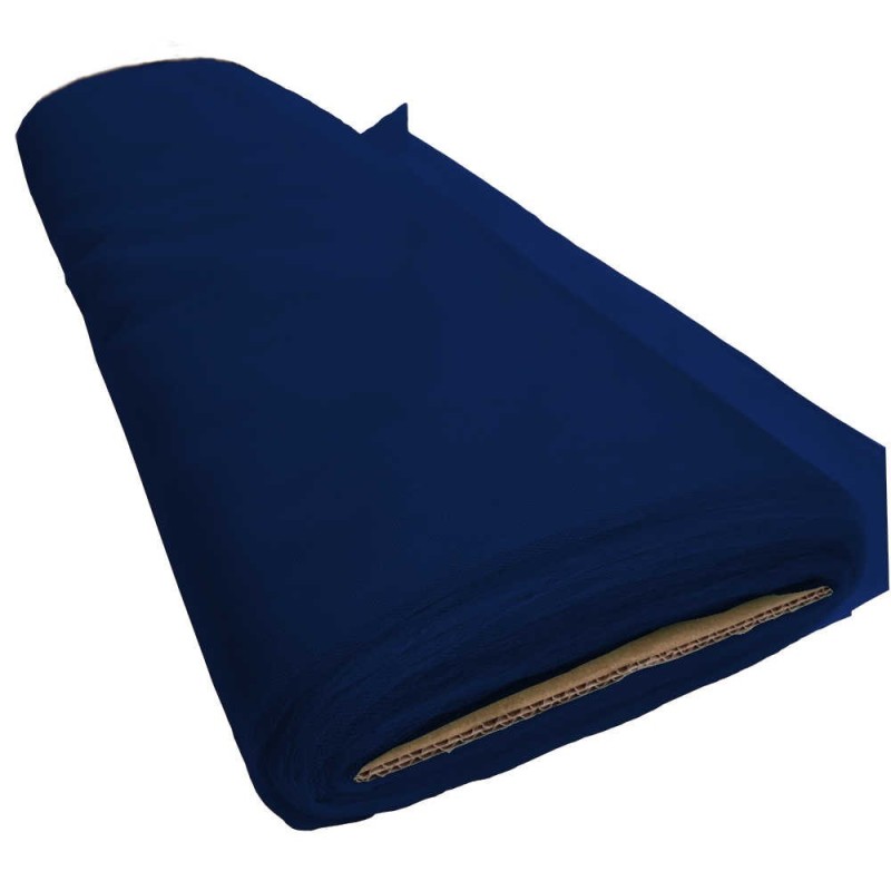 Rolo tul (25m) grande largura azul marino