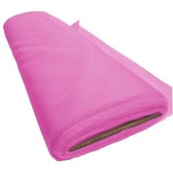 Rolo tul (25m) grande largura fucsia