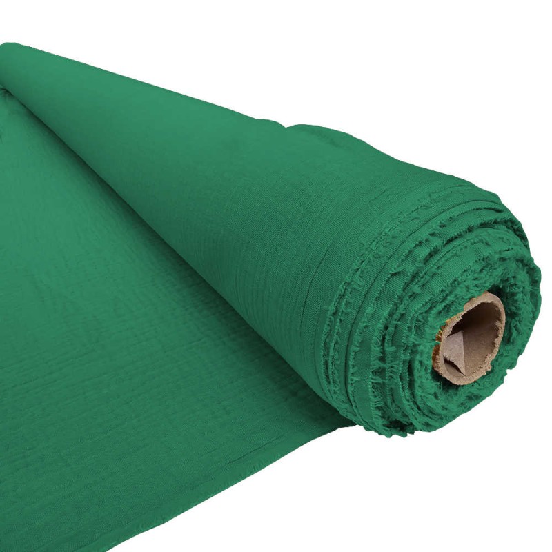 Rolho 9m bambula / gaza dupla verde menta escuro