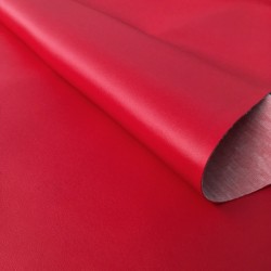 Rolo 10m couro sintético liso vermelho