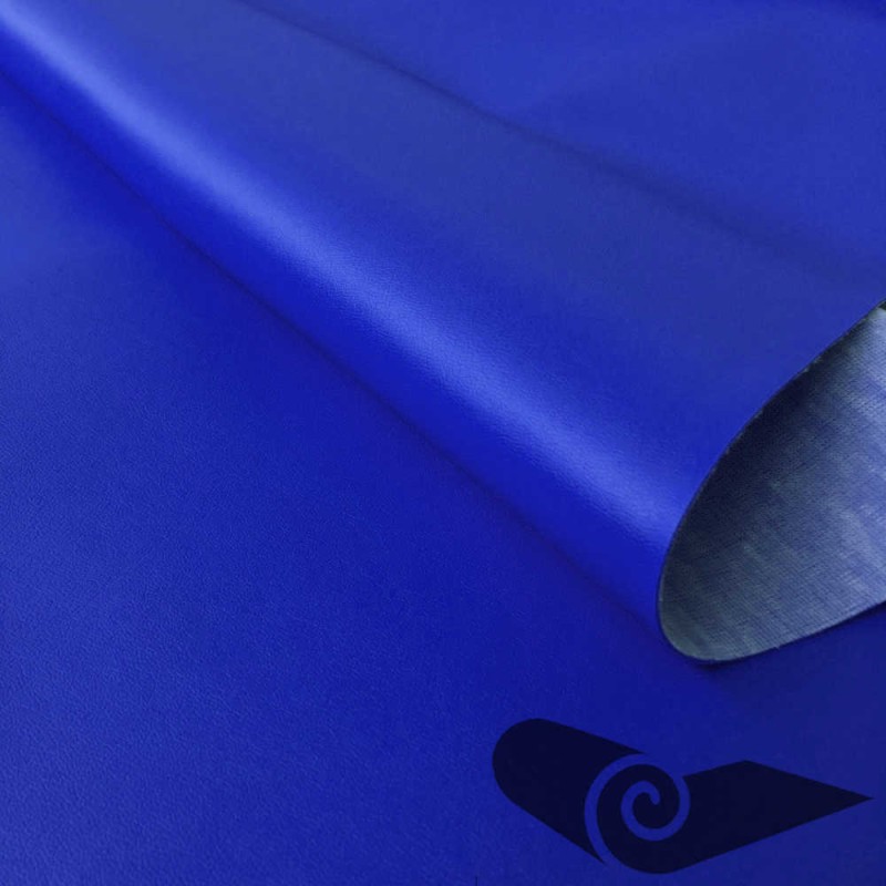 Rolo 10m couro sintético liso azul