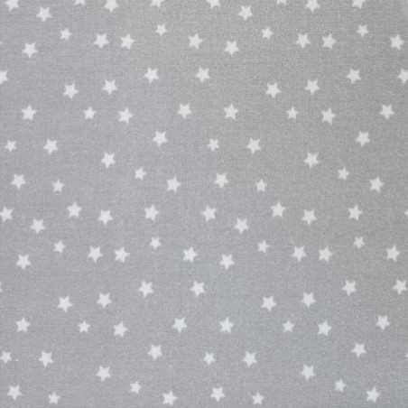 Algodão Mini Estrelas fumdo gris