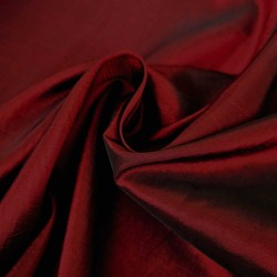 Tafetá bicolor vermelho/preto