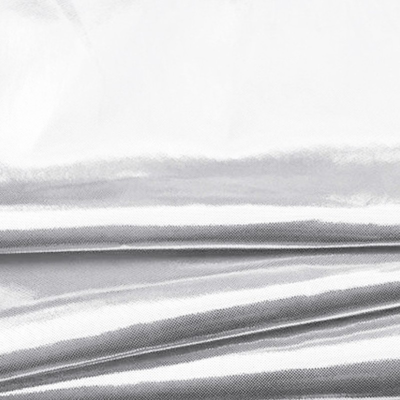 Tissu lamé argent clair au mètre