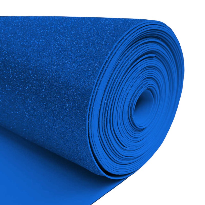 Foam EVA Glitter azul