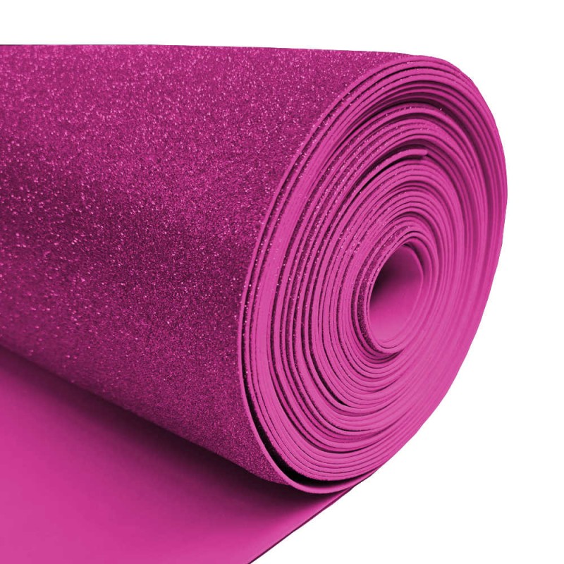 Foam EVA Glitter fuxia