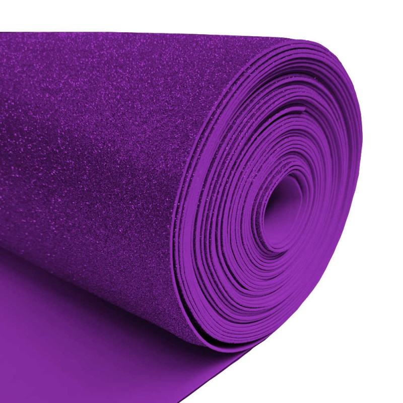 Foam EVA Glitter roxo